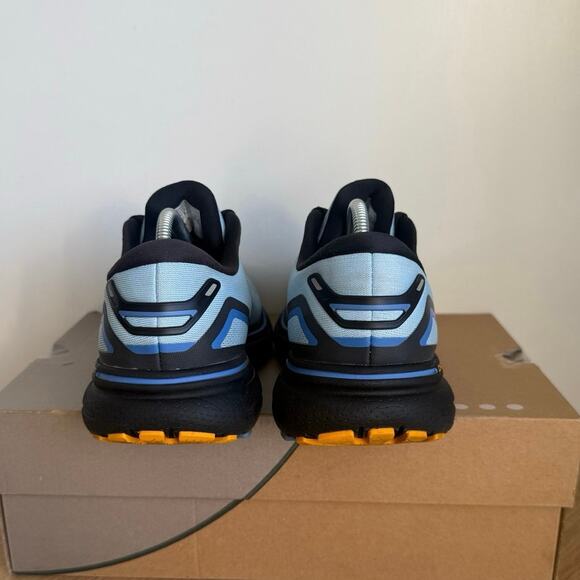 Brooks Ghost 15 Blue/Black/Yellow Women Running Sneakers 1203801B437- SZ 8 - Picture 9 of 14